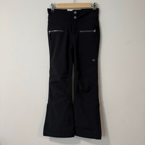 Obermeyer Teen Girls Snow Jolie Softshell Pant Black Medium Adjustable Length - Picture 1 of 11